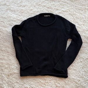 T by Alexander Wang Black Chunky Sweater size S